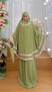 BISA COD TERBARU! Mukena Dewasa Kode-117 Uk Jumbo Bahan Kringkel Airflow Premium By Ory AjeZas Colle