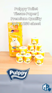 Pulppy Toilet Paper 3 ply | Toilet Paper Roll | Toilet Tissue | Toilet Roll | Toliet Paper | Toilet Rolls | Tissue Roll