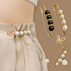[Ready Stock]1pcs High Quality Korean Style Pearl Brooch Double Pin