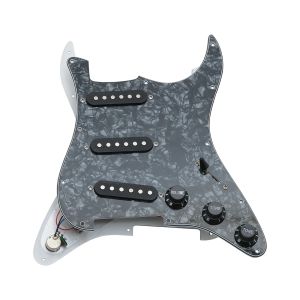 IRIN | ZY-146 Đàn Guitar Điện Pickguard Với Ba Cuộn Dây Đơn Bảng Thu Âm Trắng/Đen 6 Lỗ Đơn Pickup Bảo Vệ Phụ Kiện Guitar