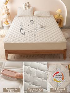 MENGWEIJUE | Waterproof Bed Mattress Protector All-Season Use