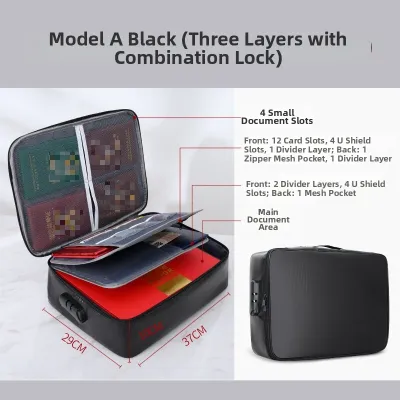 AJZC | Fireproof and Waterproof Document Organizer