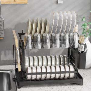 Kitchen organizer drying rack cup holder storage shelves house cup holder bowl bowl kitchen accessories shelf shelf