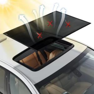 Magnetic Car Sunroof Sunshade Mesh Net Anti Mosquito Insect Screen UV Protection Breathable Curtain Auto Camping Accessories