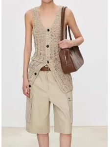 V-neck Ice Silk Thin Knitting Cardigan: Stylish Outerwear for Women