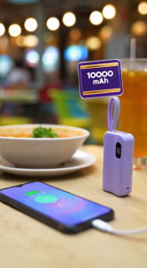 Portable Charger Mini 10000mAh | 20W Fast Charging Plug-In Power Bank (CCC Certified)