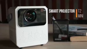 Proyektor Android TV 1080P Smart Projector 6000 Lumen Android 9.0 Ram 2G Rom 16G proyektor mini portable hp Home