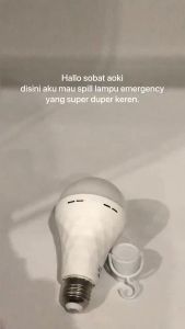 Bohlam Lampu LED AOKI New Crystal MAGIC Emergency AC DC 10 / 15 / 18 Watt
