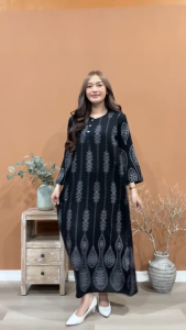 Bakul Daster - Longdres Batik ANANTA Daster busui Baju batik Baju tidur Dress batik