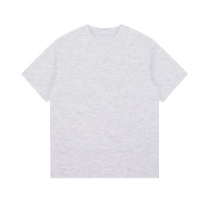 Anti-Wrinkle Short Sleeve T-Shirt Three-Needle Short And Wide Small Collar Boxy Casual Cotton Polyester Blend Summer Top