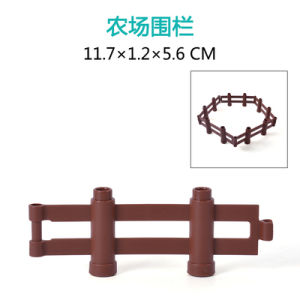 อนุภาคขนาดใหญ่บล็อกอาคารสนามเด็กเล่นทิวทัศน์ Swing ชุดอุปกรณ์เสริมเด็กการศึกษาประกอบชิ้นส่วนของเล่น Ferris ล้อ