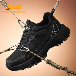 จี๊ป | รองเท้าเดินป่า Jeep สำหรับผู้ชาย ระบายอากาศได้ดี พื้นยางกันลื่น กันกระแทก ทนทาน รองเท้าพักผ่อนกลางแจ้ง สำหรับการปีนเขาและเดินทางไปในที่โล่งแจ้ง