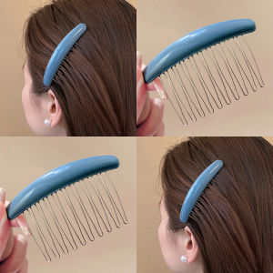 Simple Anti-Slip Hair Comb Colorful Ancient Style Hair Accessories Versatile Girls Hair Comb Fringe Hairdressing Hairpins