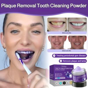 Gentle Teeth Stain Remover And Whitening Powder Plaque Removal Tooth Cleaning Powder Fresh Breath Brightening Tooth Powder