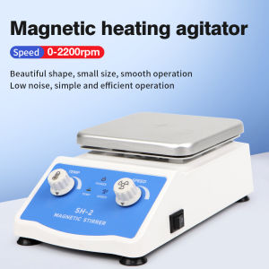 SH-2 Heating Magnetic Stirrer  Hot Plate Stirrer Adjustable Magnetic Mixer EU Plug 2000ml Liquid Stirrator for Laboratory