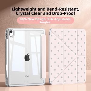 YOUSIDUN | Shockproof With Pen Slot iPad Cover Acrylic Dot Design
