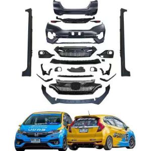 Honda Fit GK5 GP5 Carbon Fiber Body Kit RS Front Bumper Rear Bumper Large Surrounding Modification Parts for Honda Fit