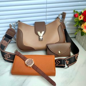 Paket tas selempang 4in1 wanita bahan Snow Free Dompet Koin