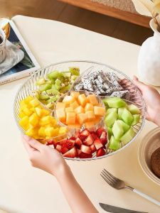 AMU·PIGGY | Luxury Fruit and Nut Storage Tray Sectioned