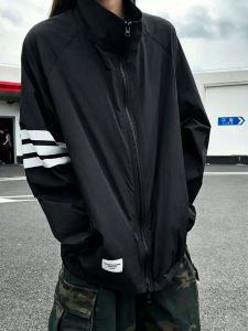 LIUBU | Men Summer Lightweight Striped Mesh Ice-Sense Breathable Sun-Protection Jacket