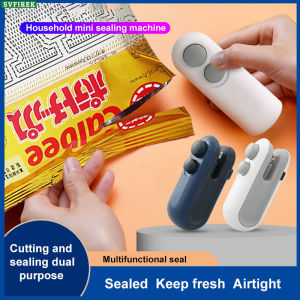 Mini Sealer Machine Household Plastic Snack Sealing Machine Portable Food Bag Sealer USB Rechargeable Kitchen Accessories