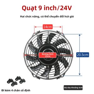 LEDUO | Quạt Điều Hòa Xe Tải & Máy Xúc 24V
