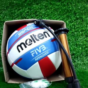 Bola Voli Molten V5M5000 Beach Size 5 Jahit Gratis Adaptor Jarum Pompa