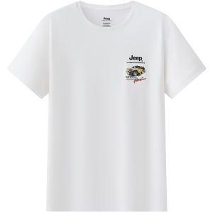 จี๊ป | เสื้อยืดแขนสั้นผู้ชาย Jeep Official Authentic Quick Dry Outdoor Sports Round Neck Casual Style เสื้อผ้ากันลมกันแดดระบายอากาศได้ดี