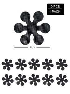 10 PCS Anti Slip Shower Tread Sticker Safety Bathtub Strips Premium Adhesive Star Snowflak Decals for Bath Tub Shower Stairs