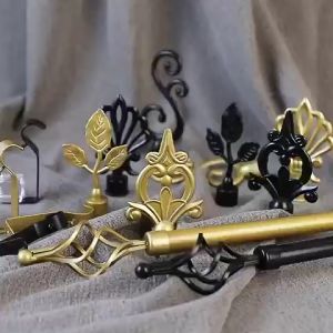 Extendable Adjustable Spiral Modern Curtain Rod 3/4 Thick Set For Home Decor (28-48inch/48-84inch)