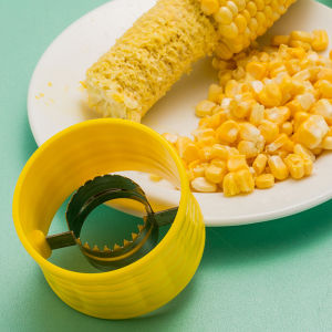 AmoKi Creative Corn Stripper: Stainless Steel Corn Cob Remover & Threshing Tool