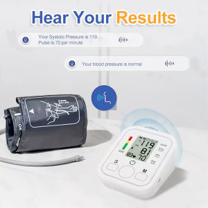 Blood Pressure Machine Automatic Digital Upper Arm Blood Pressure Monitor with Adjustable Large Cuff