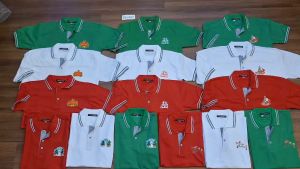 Kaos Natal Berkerah Anak Cewek & Cowok Bahan Polo Lengan Pendek Umur 3-13 Tahun