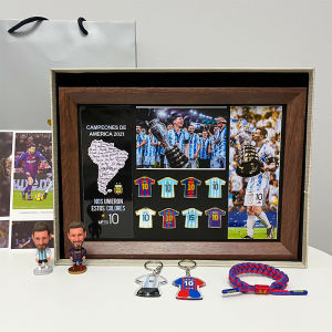 Football Jersey Badge Frame Gift for Boyfriend Birthday Christmas Soccer Fan Gear Unbranded Bundesliga LaLiga Champions League