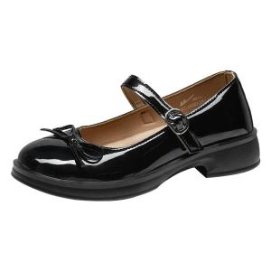 Warrior | Black New Autumn Thick Sole Loafers