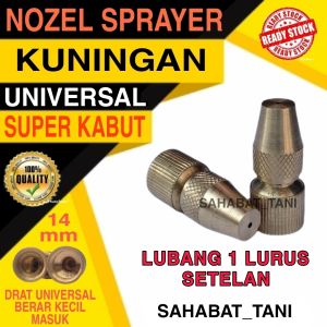 NOZEL SPRAYER KUNINGAN LUBANG 1 LURUS SETELAN UNIVERSAL