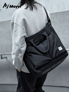 Large Capacity Multi-Functional Tote Bag Mens New Style Laptop Bag Handheld Briefcase Commuting Single Shoulder Crossbody Bag for Students