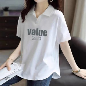 V.C.I | High Quality Cotton Polo Shirt for Women with Irregular Hem and Collar