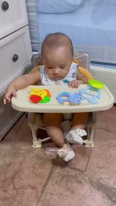 MiyOyO T031 Portable Baby Booster Seat Foldable Travel High Chair Toddler Feeding Eating Chair