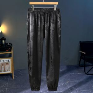 190.00kg Plus Size New Arrival Ice Silk Leisure Short Sleeve Suit Men plus Size National Style Chinese Tang Costume Two-piece Set