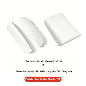 YZ | Ốp Bảo Vệ Nội Thất Xe Hơi Bằng Silicon Mềm YZ Dành Cho Tesla Model YL Bảo Vệ Tay Vịn Cửa Hàng Ghế Thứ Hai Chống Mài Mòn Bảo Vệ Tay Nắm Cửa Sau