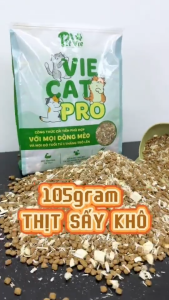 Hạt CHÓ MÈO mix thịt sấy PETVIE PRO cao cấp đủ dinh dưỡng kích thích ăn giảm rụng lông