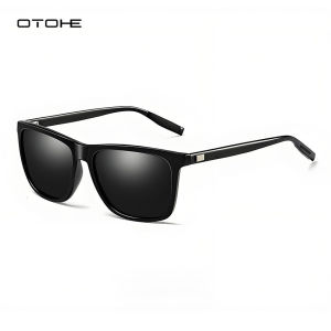OTOHE Fashion Polarized Sunglasses Ultra Light Driving Sunglasses Retro Frame Square Sunglasses Sports Sunglasses UV400 Sunglasses Cycling Riding Running Glasses for Men Women
