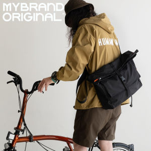 MYBRANDORIGINAL Fashionable Large Capacity Mens Crossbody Motorcycle Bag with Multiple Pockets MK040 Waterproof Nylon