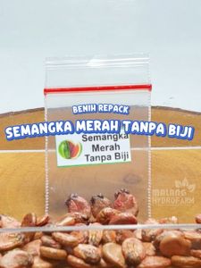 Benih Semangka Merah Tanpa Biji Unggulan berkualitas merah nonbiji non bibit hydroponik hidroponik tanaman sayur buah