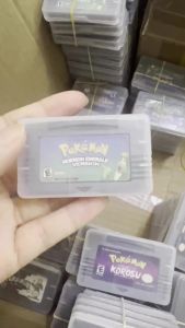 Bandai | GBA Pokemon Game Cartridge 32-Bit Video Game Console Card AshGray Liquid Crystal Light Platinum Moemon Emerald English Language