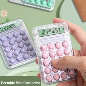 Mini Cute Calculator Kawaii Calculator Transparent Calculator Silent Portable Student Calculator