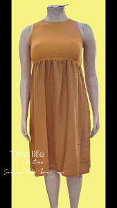 KNITTED AND CHALLIS COMBINATION DRESS FOR WOMENS CAN FIT FROM SMALL TO 2XL
