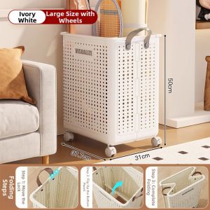 Foldable Laundry Basket for Dirty Clothes Storage