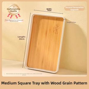 BAICHANG | Bamboo-like Wooden Appearance Japanese Style Tray